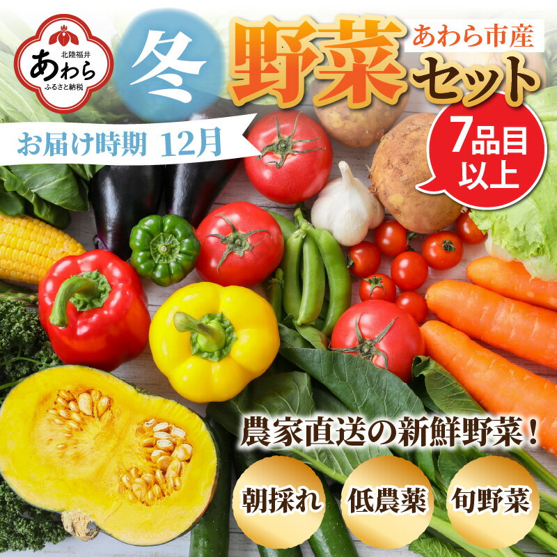 2位! 口コミ数「0件」評価「0」【先行予約】農家直送 冬野菜セット 1箱 7品目以上 《元気に育った新鮮野菜！》／ 5000円 季節 冬 野菜 ボックス BOX セット セ･･･ 