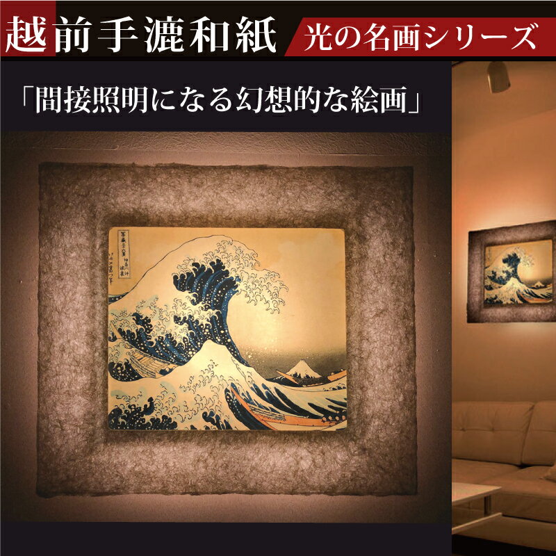 越前和紙と日本画 葛飾北斎 富嶽三十六景「神奈川沖浪裏」