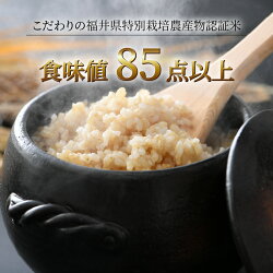 【ふるさと納税】【令和5年産新米】コシヒカリ 玄米 5kg 特別栽培米 農薬不使用 化学肥料不使用 ／ 高品質 鮮度抜群 福井県産 ブランド米 画像2