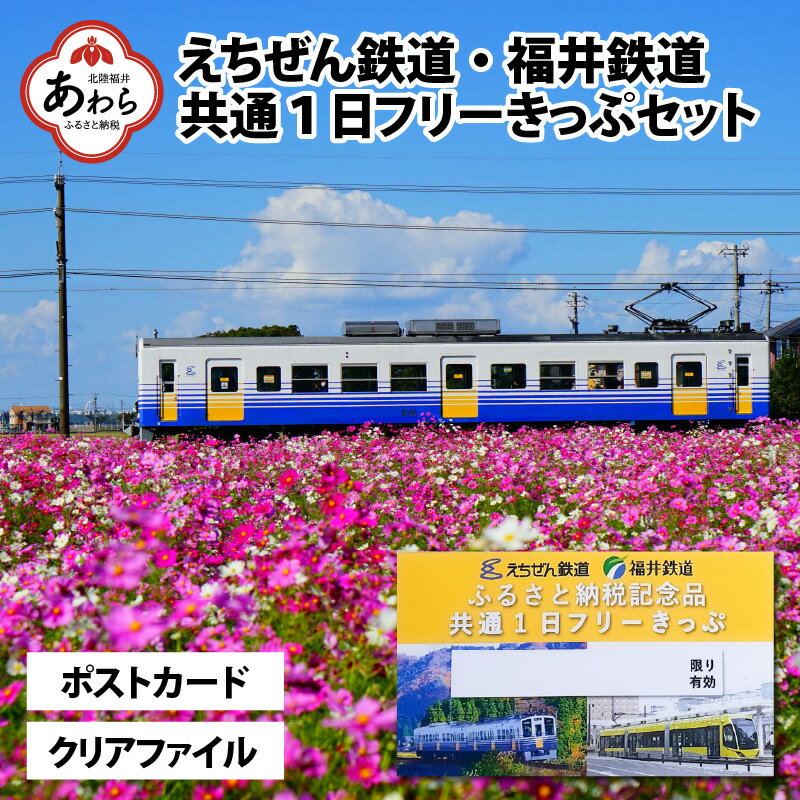 【ふるさと納税】「えちぜん鉄道・福井鉄道ふるさと納税記念品共通1日フリーきっぷ」セット