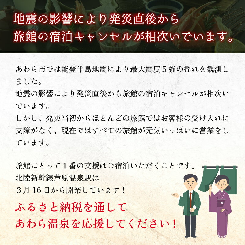 【ふるさと納税】福井県あわら市の対象施設で使える楽天トラベルクーポン 寄付額10,000円【能登半島地震復興支援】