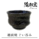 【ふるさと納税】越前焼締 ぐい呑み