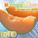 【ふるさと納税】【先行予約】【赤肉】秋 アールスメロン 2玉(計約3.2kg以上)赤肉品種 高級メロン! / マスクメロン 大玉 果物 フルーツ 夏 ギフト 農...