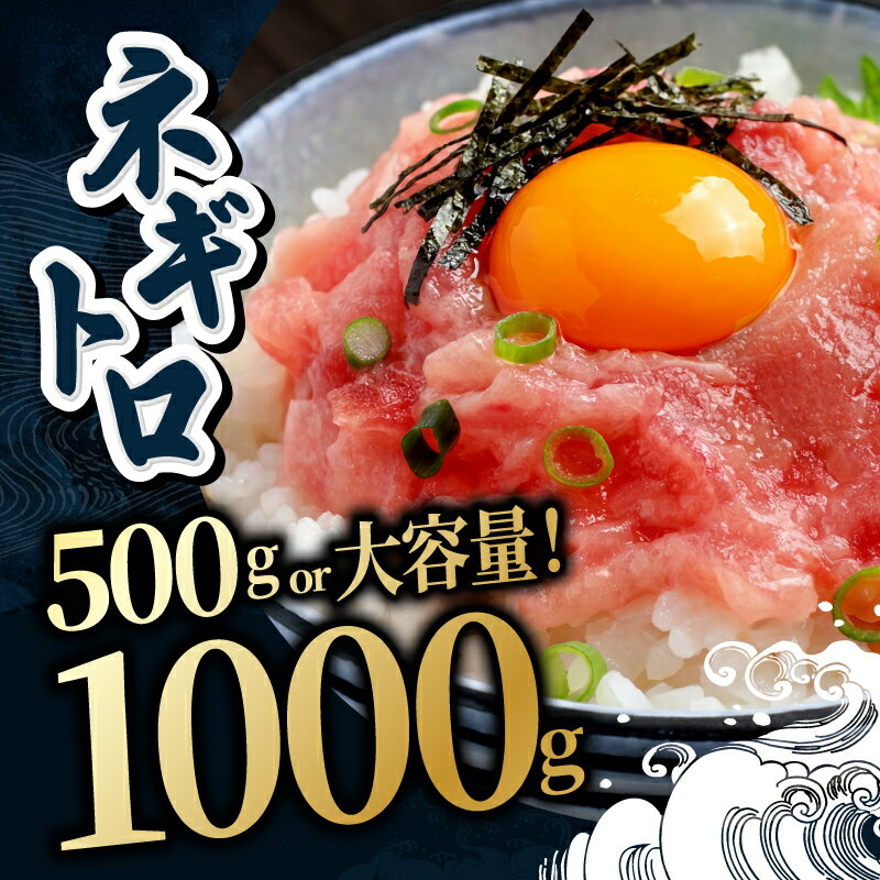 【ふるさと納税】厳選粗びき ネギトロ 500g〜1kg 送料無料 福井県越前市 ねぎとろ まぐろたたき 丼 手巻き寿司 鮪 マグロ 天然まぐろ（18209）