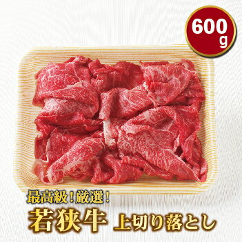 若狭牛 600g 上切り落とし（モモ・カタ・バラ）（A5ランク） / 送料 無料 国産 福井 越前 武生 肉 やきにく カルビ 肩ロース(18209）