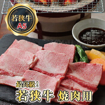 【ふるさと納税】若狭牛 焼肉用（A5ランク） 500g / 送料 無料 国産 福井 越前 武生 牛肉 やきにく カルビ バラ (18209）