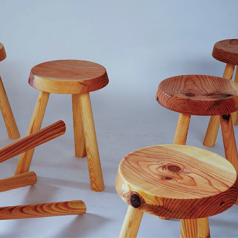 【ふるさと納税】Tojinbo stool【日記家具】/ 送料 無料 福井 越前 武生 スツール 椅子 イス 木 子ども 新生活(18209) [3]