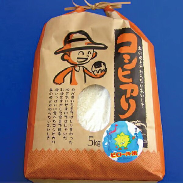 こしひかり 白米 ピロール健康米 5kg 福井県越前市産 送料無料 福井県 越前市 米 減農薬 2025年令和7年 新生活 (18209)
