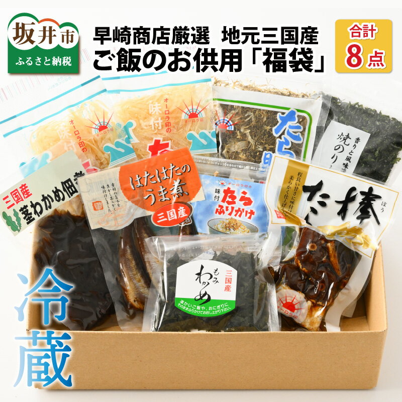 早崎商店厳選 地元三国産 ご飯のお供用「福袋」/ふりかけ ごはん ご飯