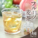 【ふるさと納税】9種類のフルーツ麦茶セット フルーツ麦茶 9種 (各種1点:ティーバッグ 10g × 10p) 三国屋から新感覚の麦茶できました! 【むぎ茶 お...