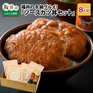【ふるさと納税】福井のB級グルメ！ソースカツ丼セット（ロースカツ16枚） /豚肉 ロース セット