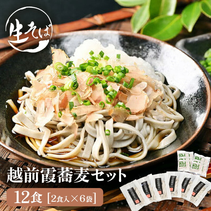 4位! 口コミ数「0件」評価「0」【数量限定】越前霞蕎麦セット 生そば 12食入り （2食入り×6袋）