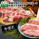 【ふるさと納税】(国産 和牛) 坂井市産 福井県産 若狭牛特上サーロインステーキ 300g×3枚 & 特上すき焼き用 800g