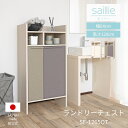 【ふるさと納税】幅64cm 多種多様な収納と機能性を兼ね揃えたランドリーチェスト SE-1265OT 【選べるカラー】(ホワイト木目/ライトグレー×グレー) 日...