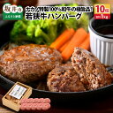 【ふるさと納税】若狭牛ハンバーグ100g × 10個 ナカノ特製100%和牛の極旨品!! 本格派ハンバーグ!【ハンバーグ 若狭牛 国産和牛 黒毛和牛 黒毛和種 ...