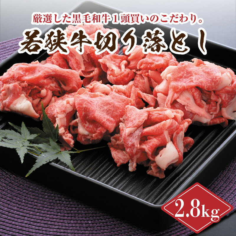 【ふるさと納税】 坂井市産 福井県産 (国産 和牛)若狭牛切り落とし 2.8kg 用途色々！スタミナUP！健康長寿！ f182109-sakai-10000562 福井県坂井市 サンプル画像2