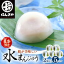 【ふるさと納税】夏季限定!あんが美味しい ぷるぷる「水まんじゅう」 2個 × 5パック (合計10個) 【饅頭 スイーツ お菓子 和菓子 冷菓 涼菓 和スイーツ...