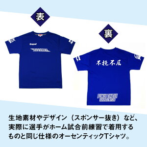 【ふるさと納税】ハンドボールチーム「福井永平寺ブルーサンダー」オーセンティックTシャツ / 永平寺町 ハンドボール 練習着 スポーツ ファッション グッズ 半袖 半袖Tシャツ 半袖シャツ 半そで プラクティスシャツ 青 トレーニング 応援