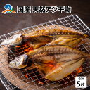 約30cmのアジを開き、塩のみで干物にしました。魚本来の旨味と身の締まりが人気の理由です。また、脂の乗りもよく干物の定番品として大人気です。大衆魚であるアジですが、干すことによってアジの旨味成分が倍増されます。 ◆焼き方 冷凍のまま弱火にて身が狐色になるまで焼いてください。 解凍した際は、焦げ付かないように弱火にて焼いてください。 ◆さへいのこだわり 1．安心・安全なお魚を届ける 紫外線滅菌冷水機を使用することで、細菌等の心配もありません。滅菌を行いながら、水温管理などを行い、皆様に安心安全な鮮魚をお送り致します。 2．20年間魚と向き合ってきたプロの漁師 漁師として20年間良い魚を追い求めてきました。魚を見る目には絶対の自信があります。実際に海に出て自分の目で確認し、新鮮でおいしい魚のみを厳選してお客様のところへ届けています。 3．最短30時間ほどで届ける産地直送 仲買人や市場を介さないので、スーパーで購入するよりも安く、早くお届けできます。越前河野さへいだからできる、産地直送の新鮮なお魚をお楽しみください。 ◆越前河野さへい 「地元でとれる新鮮な魚を手軽に食べたいがなかなか手に入らない」というお客様の声を聞き、越前河野さへいの創業を決意しました。地元福井県の南越前の新鮮な魚を獲れたての鮮度そのままで全国にお届けしたい！その想いを胸に毎日魚を獲りつづけています。 【注意事項】 ※GW/お盆/年末年始休業日は発送までの日数には含まれません。 商品詳細 名称 【ふるさと納税】国産 天然アジ干物 約180g×5枚 内容量 アジ干物 約180g×5枚 配送方法 冷凍 保存方法 要冷凍 賞味期限 解凍後より3日以内 原材料名 アジ、塩 事業者 越前河野さへい【ふるさと納税】国産 天然アジ干物 約180g×5枚 [B-018003]