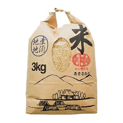 令和元年 新米あきさかり(玄米) 3kg【1095070】
