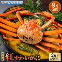 【ふるさと納税】≪浜茹で≫越前産 紅ずわいがに 約900g × 2杯 食べ方しおり付【紅ズワイガニ カニ かに 蟹 姿 ボイル 冷蔵 福井県】【9月発送分】希望...