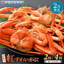 【ふるさと納税】【訳あり】≪浜茹で≫越前産 紅ずわいがに 約700g × 2杯 〜 4杯 食べ方しおり付【紅ズワイガニ カニ かに 蟹 姿 ボイル 冷蔵 福井県...