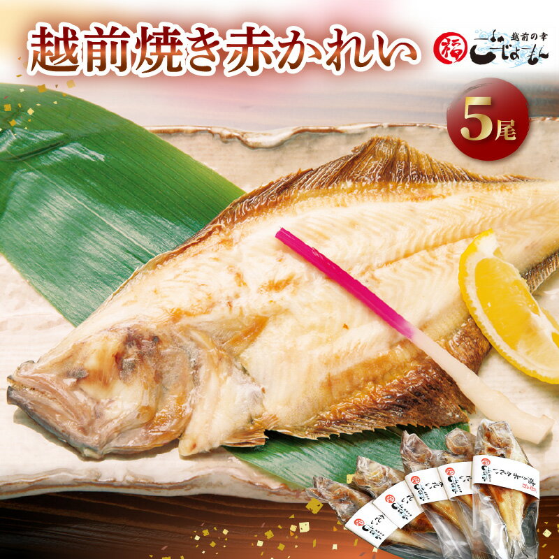 【ふるさと納税】【温めだけ】焼き調理済み 国産 越前赤かれい 5尾 干物 焼きカレイ / 冷凍 カレイ 小分け 総菜 焼魚 さかな 魚 【越前海岸・美味直送シリ...