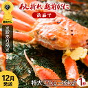 【ふるさと納税】【訳あり】足折れ 越前がに 特大サイズ × 1杯(1.1〜1.2kg)地元で喜ばれるゆで加減・塩加減で越前の港から直送!【雄 ズワイガニ ずわい...