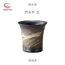 【ふるさと納税】【越前焼】酒肴杯(黒)国成窯【ビール コップ カップ マグカップ 食器 ギフト うつわ 電子レンジ 食洗機 工芸品 陶芸作家 陶器 】