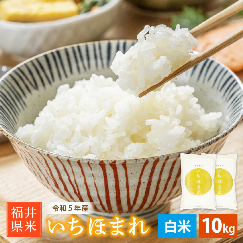 人気ランキング第32位「福井県越前町」口コミ数「0件」評価「0」 米 特A通算6回獲得！ いちほまれ 10kg 令和5年 福井県産【白米】【 お米 10キロ 精米 人気品種】 [e30-a063]