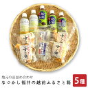 【ふるさと納税】地元の品5種詰め合わせ「なつかし福井の越前ふるさと箱」【あられ かきもち 塩あめ ほうじ茶 自然水】【菓子 飲料 セット ギフト 贈り物 プレゼ...