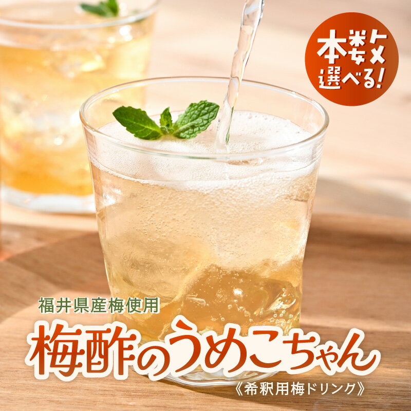 希釈用梅ドリンク 福井県産梅「梅酢のうめこちゃん」500ml[選べる本数:1本/2本][飲み物 ドリンク ドレッシング福井県産 ウメ ジュース ギフト 母の日 父の日 敬老の日 お中元 お歳暮 ]