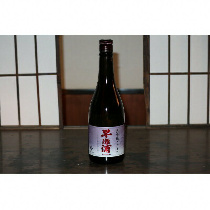 【ふるさと納税】【早瀬浦】大吟醸 さかほまれ 720ml × 1本【入手困難 日本酒 地酒 福井 美浜 早瀬 フルーティ 男酒 硬水 ミネラル 希少 ご褒美 家飲み お中元 お歳暮 父の日】 [m16-a007]