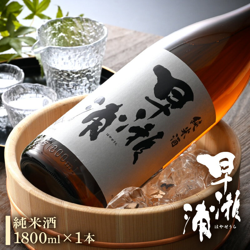 早瀬浦 純米酒 1800ml × 1本 [入手困難 日本酒 就職祝い 転職祝い ハレの日 ギフト プレゼント お祝い お返し お礼 お中元 お歳暮 父の日 敬老の日] [m06-a001]