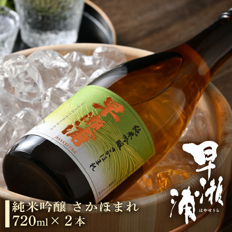 【ふるさと納税】早瀬浦 純米吟醸 さかほまれ 720ml × 2本【入手困難 日本酒 就職祝い 転職祝い ハレの日 ギフト プレゼント お祝い お返し お礼 お中元 お歳暮 父の日 敬老の日】 [m06-a007]