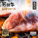 【ふるさと納税】肉 A5若狭牛 霜降りロース 焼肉用 約250g 牛脂付き 黒毛 和牛 黒毛和種 【ブランド 和牛 わかさ 福井 焼き肉 しもふり スライス 冷凍 アウトドア キャンプ バーベキュー BBQ …