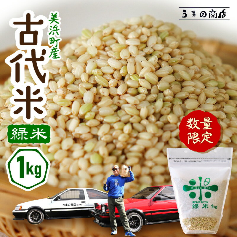 【ふるさと納税】令和7年産 緑米(古代米)1kg