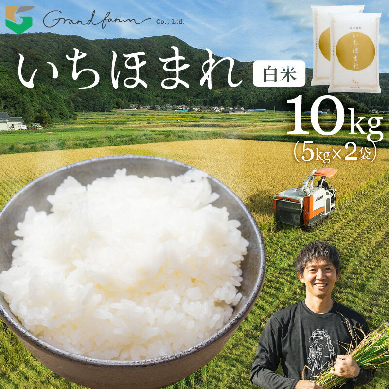 【ふるさと納税】【先行予約】令和7年産 新米 いちほまれ 白米 10kg (5kg×2袋)【2025年11月上旬以降順次発送予定】のサムネイル
