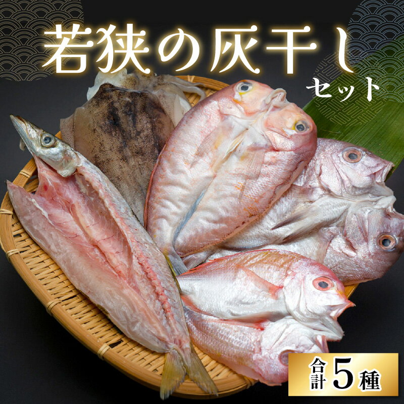 【ふるさと納税】【灰干し加工】鮮度抜群！若狭の灰干し5種セット｜海鮮丼 海鮮の具 海鮮バーべキュー 冷凍 ミックス 海鮮漬け 海鮮焼き 海鮮醤油漬け 送料無料[B-022001]