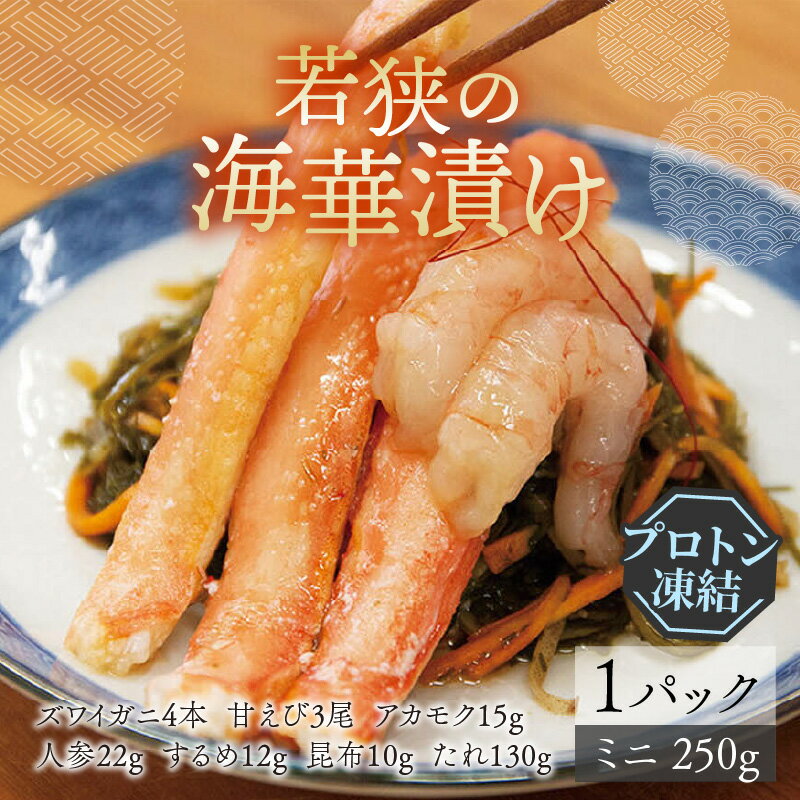 【ふるさと納税】海の幸がたっぷり！贅沢を味わう「若狭の海華漬け」ミニ（プロトン凍結） [A-022021]|詰め合わせ ギフト 海 セット 魚 冷凍 プロトン冷凍 凍結 小分け ご飯のお供 おつまみ お中元 お歳暮 お弁当 酒の肴 保存食 おかず 魚介類 送料無料