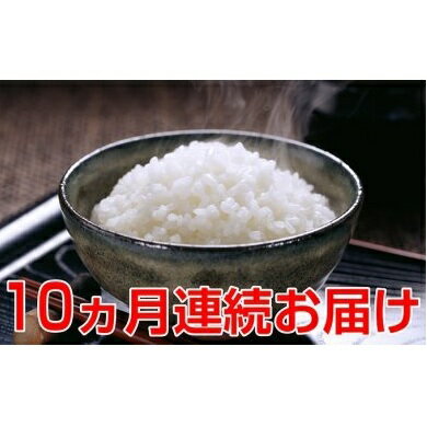 【ふるさと納税】【10ヶ月連続】令和四年度新米!名田の荘コシヒカリ10kg【定期便・お米】お届け:2022年10月15日〜