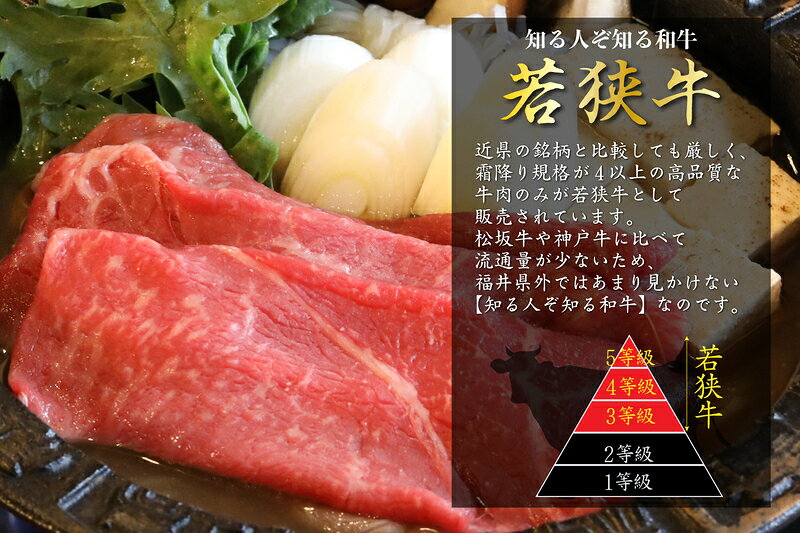 【ふるさと納税】福井県のブランド牛 若狭牛 モモスライス 650g お肉 牛肉