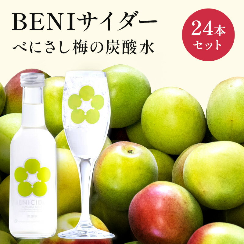 BENIサイダー(梅サイダー)24本セット [飲料類/炭酸飲料/サイダー・うめ・ウメ]