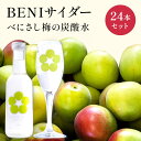 【ふるさと納税】BENIサイダー（梅サイダー）24本セット　【飲料類／炭酸飲料／サイダー・うめ・ウメ】