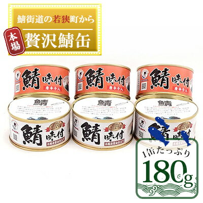 【ふるさと納税】若狭の鯖缶 6缶 セット 詰め合わせ しょうゆ仕立て しょうゆ仕立て唐辛子入り 3缶ずつ サバ缶 鯖缶 さば缶 さばの缶詰 鯖の缶詰 サバ 鯖 さば 缶詰 缶詰め 魚 お魚 魚介 魚介類 惣菜 水産加工 加工品 福井 福井県 若狭町