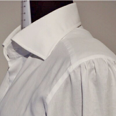 【ふるさと納税】ハンドメイド ドレスシャツ 白...の紹介画像2