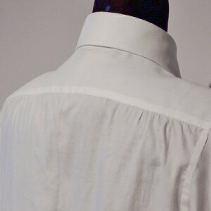 【ふるさと納税】ハンドメイド ドレスシャツ 白 XLサイズ cotton100% 140番双糸ツイル生地【配送不可地域：離島】【1240478】