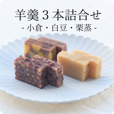 【ふるさと納税】皇室献上菓子舗 特製 贅沢蒸羊羹3本セット【配送不可地域：離島】【1285985】