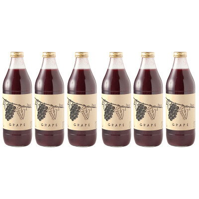 15位! 口コミ数「0件」評価「0」AMAZING!GRAPE 濃厚ストレート葡萄100%ジュース 1000ml 6本セット【配送不可地域：離島】【1327576】