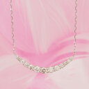 【ふるさと納税】PT900/PT850 0.5ctダイヤモンド アーチペンダントネックレス HH019186【配送不可地域:離島・沖縄県】【1405736】